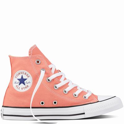 Converse Chuck Taylor All Star Classic High Tops Womens - Orange Shoes (762YJIOL)